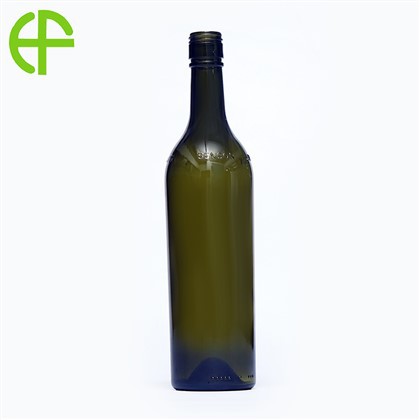 600ml গাঢ় সবুজ লাল ওয়াইন বোতল