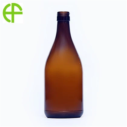 750ml ব্রাউন ওল্ড বেইজিং লিকার গ্লাস বোতল
