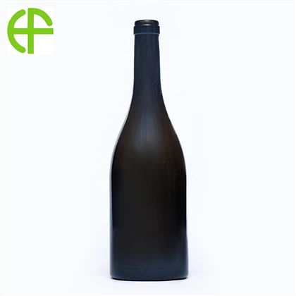 750ml অলিভ গ্রিন ডিপ বটম বারগান্ডি ওয়াইন বোতল